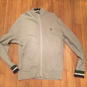 Polo Ralph Lauren Cotton Track Jacket Grey